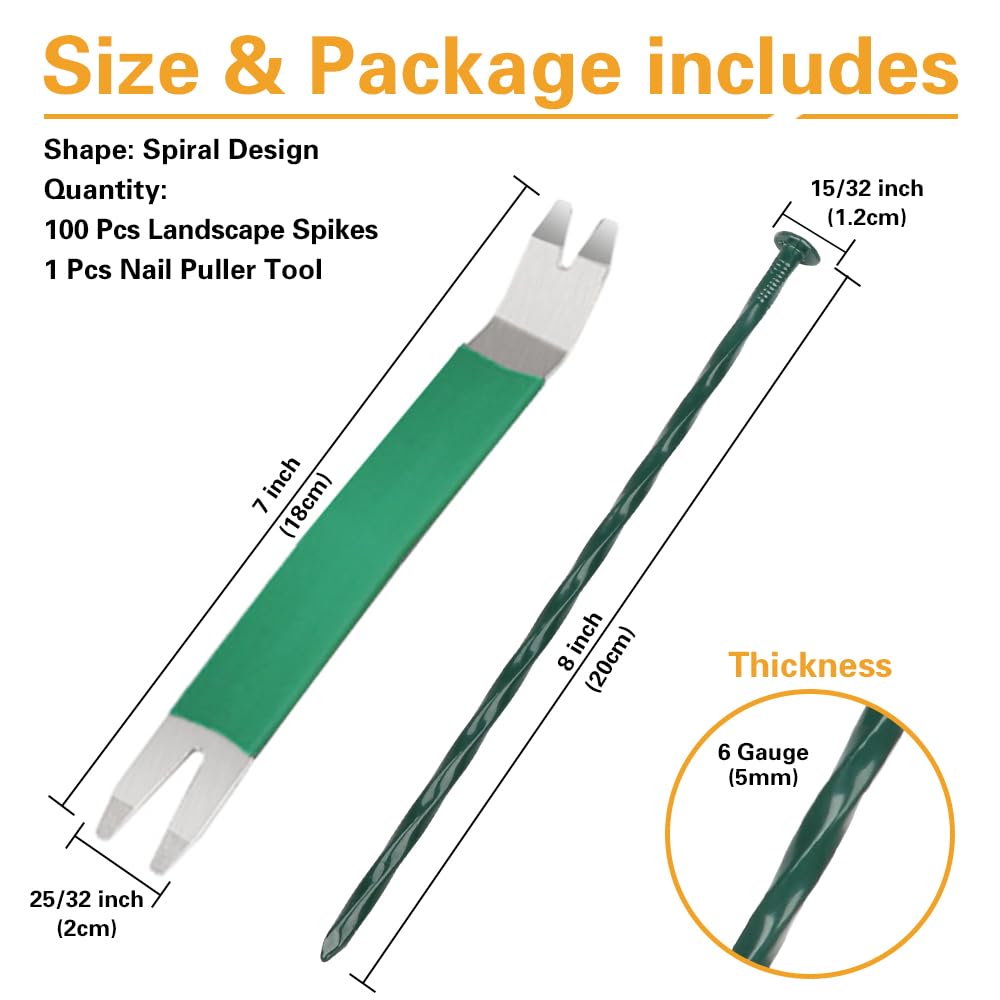 Bakulyor green edging stake 8 inch provides stable lawn borders for easy installation.