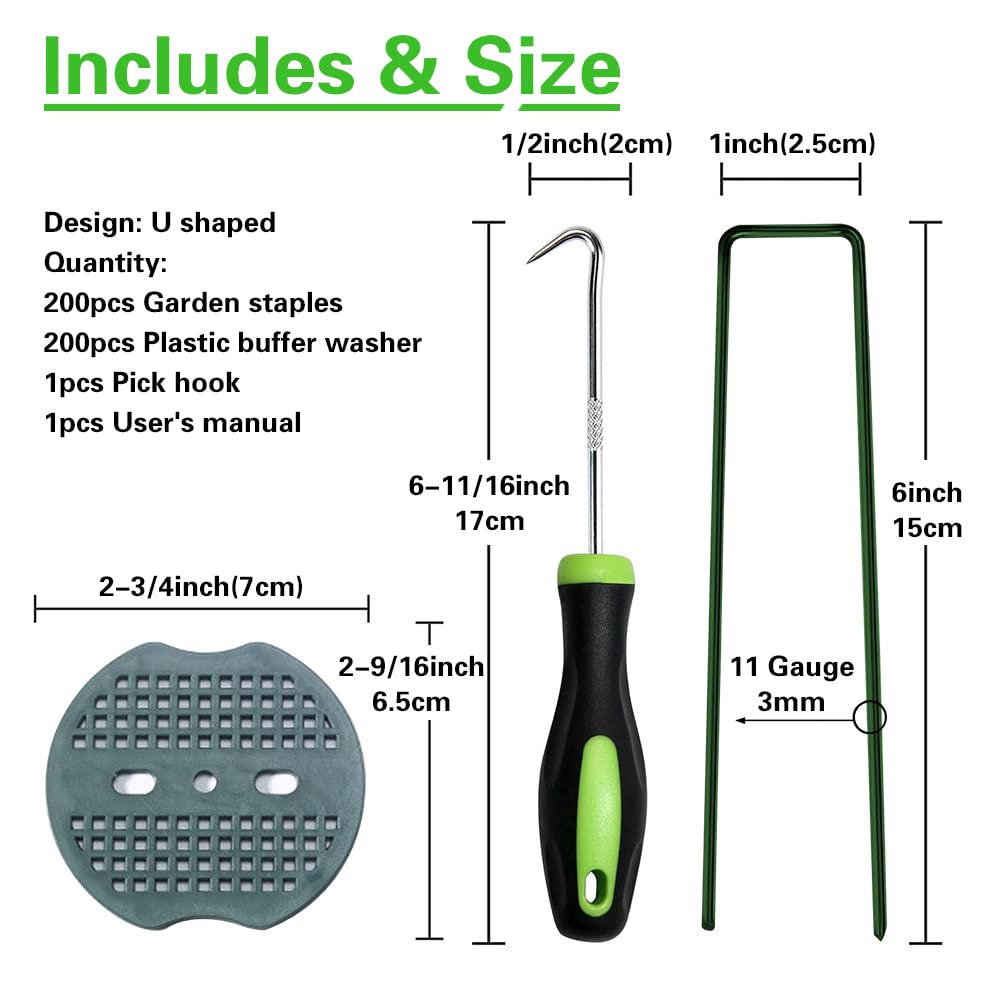 Bakulyor green washers 200-pack arranged neatly for firm, even tightening.