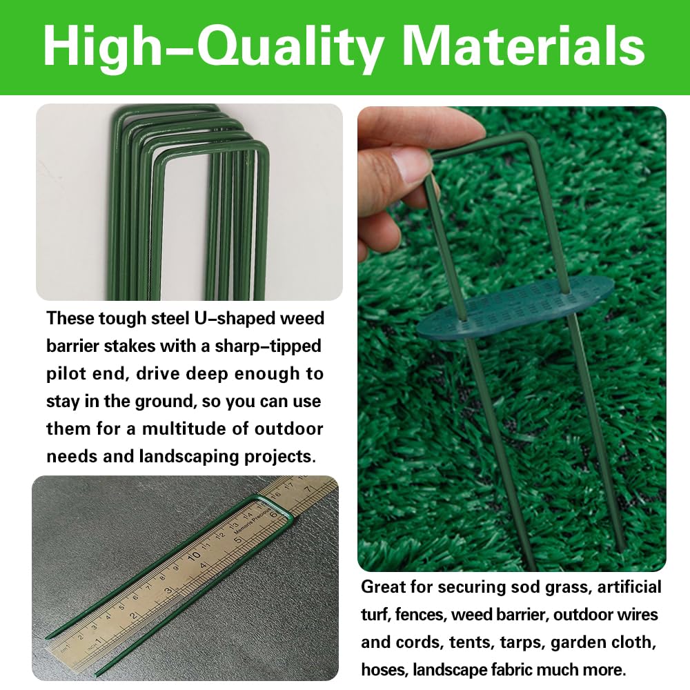 Bakulyor multi-use stakes suitable for weed barriers, turf, and fabric projects