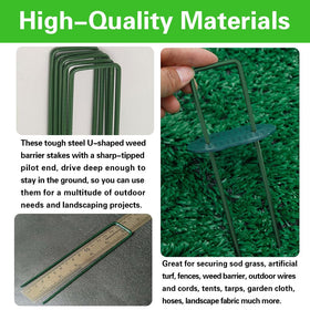 Bakulyor multi-use stakes suitable for weed barriers, turf, and fabric projects