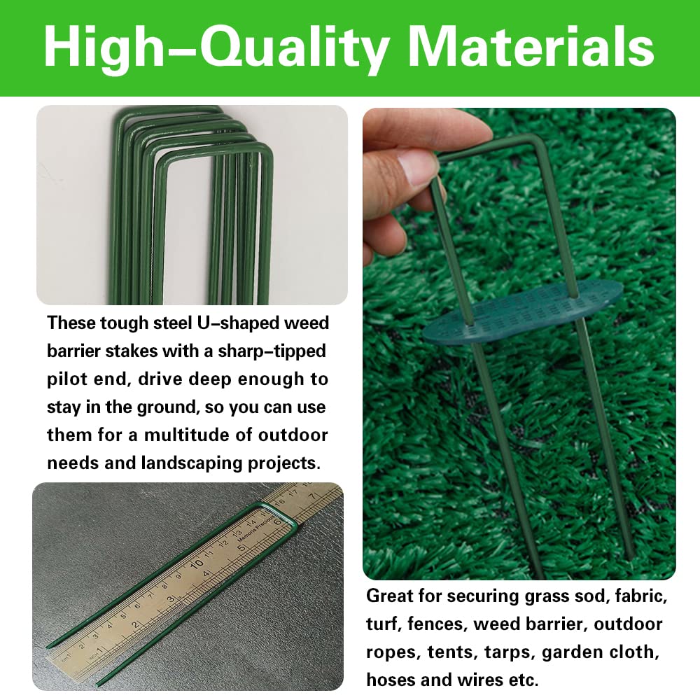 Bakulyor multi-use garden stakes supporting grass, fabric, tents and more.