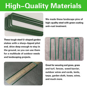 Bakulyor reusable garden stakes green coating offer long lasting value.