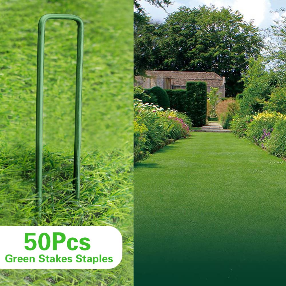 Bakulyor sod anchoring pegs 6inch ensure sod stays flat and tidy.