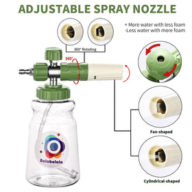 Balabulala compatibility with most pressure washers and foam sprayers