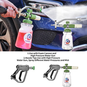 Balabulala foam cannon dual-connector switch enables easy tool swapping mid-cleaning