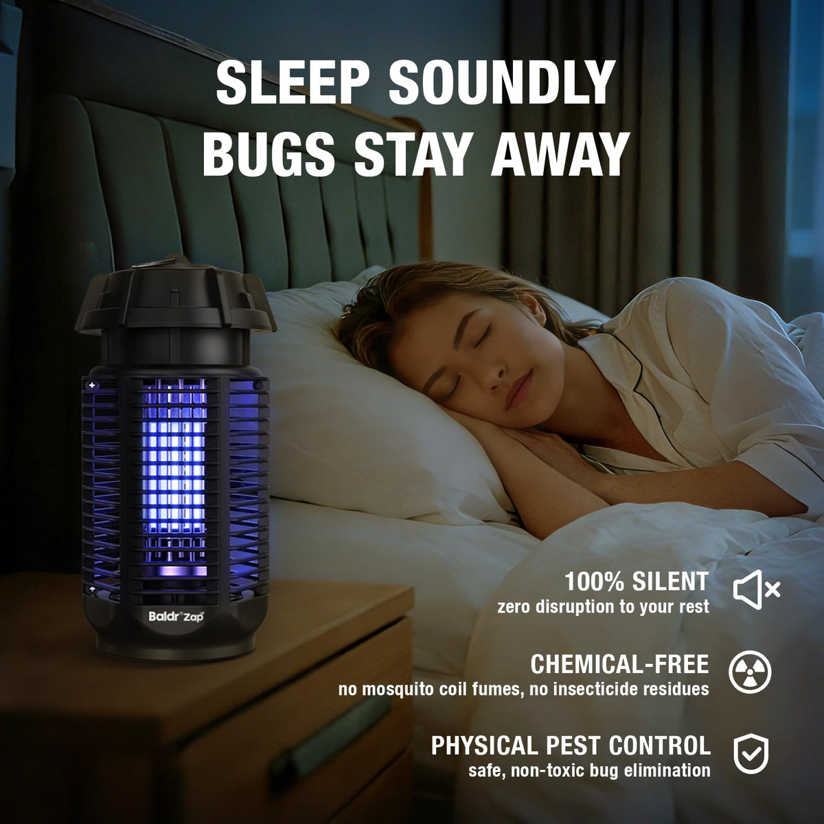 Baldr Ambience Guard glowing lamp suitable for indoor pest control