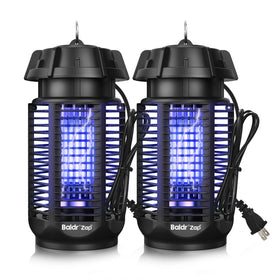 Baldr Ambience Guard zapper outdoors with glow for patio pest control