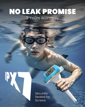 Baldr pool thermometer ideal for inground, above-ground pools and spas.