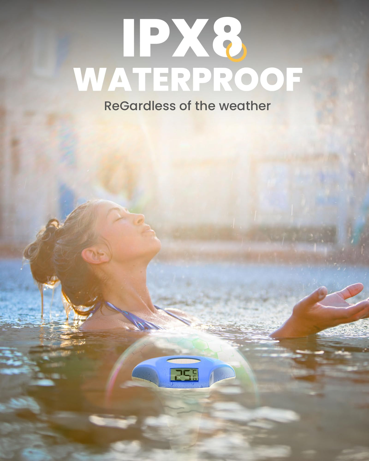 Baldr Solar Panel Technology powers the thermometer with sunlight for low-maintenance operation.