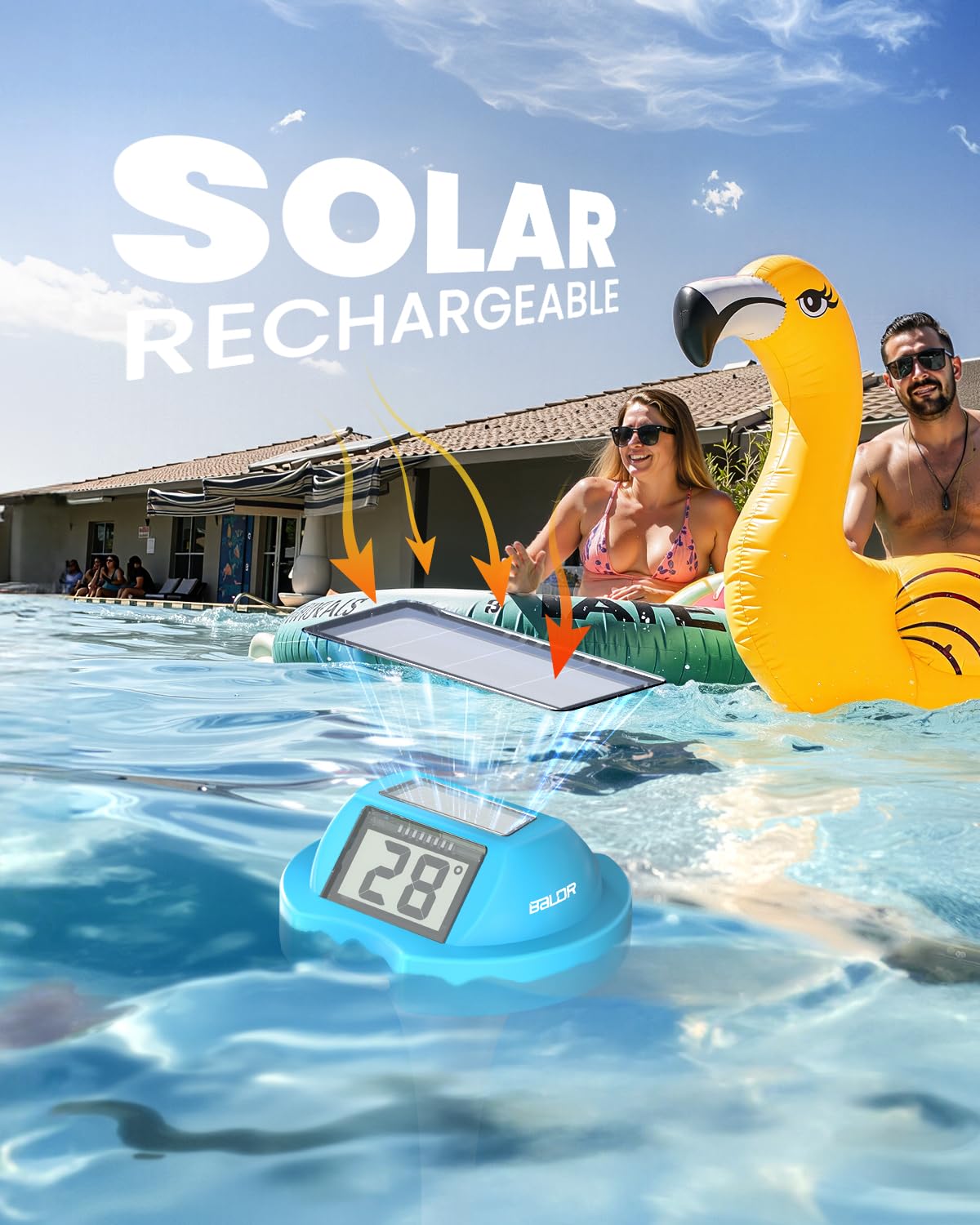 Baldr solar-powered thermometer with no battery changes and all-weather performance.