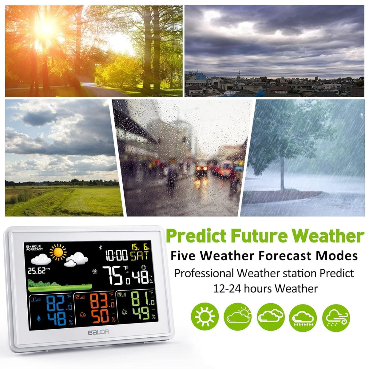 Baldr garden sensor helps monitor environmental conditions for plant care.