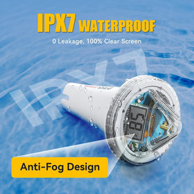 BaldrTherm 360° angled display stays legible during pool use.