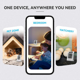 BaldrTherm indoor readings provide quick temperature and humidity updates