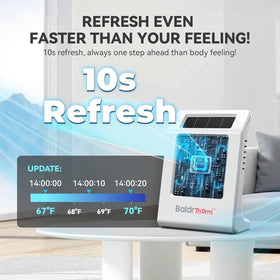 BaldrTherm large 22-inch LCD display makes readings easy to read at a distance