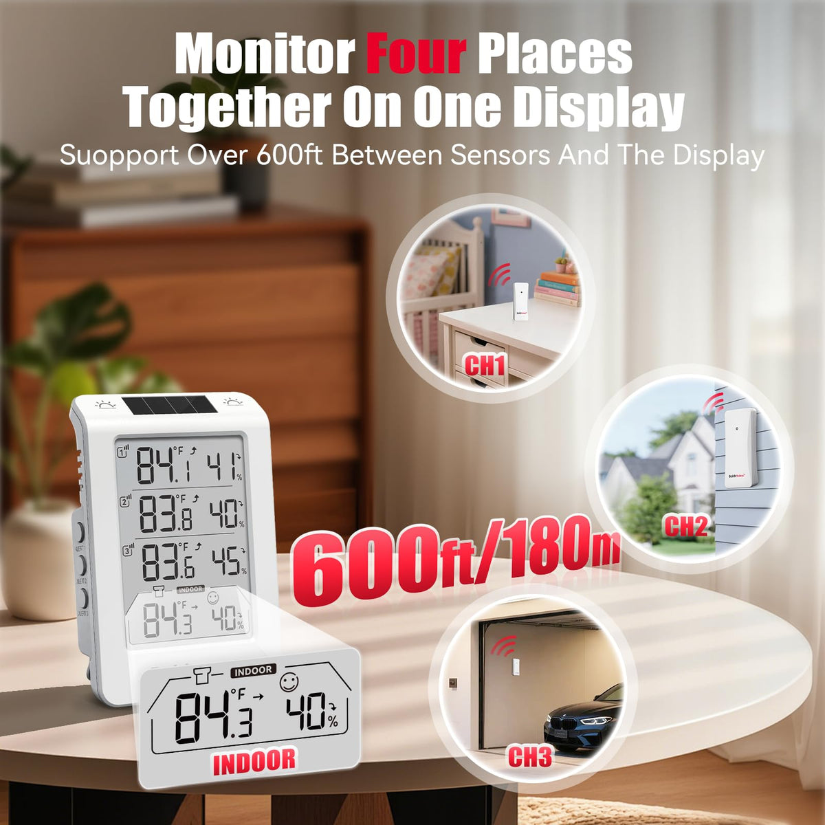 BaldrTherm outdoor wall-mount plate secures a weatherproof installation.