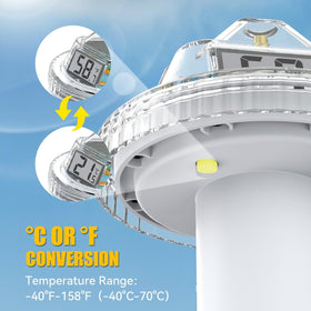 BaldrTherm sealed double-layer waterproof structure ensures accurate readings.