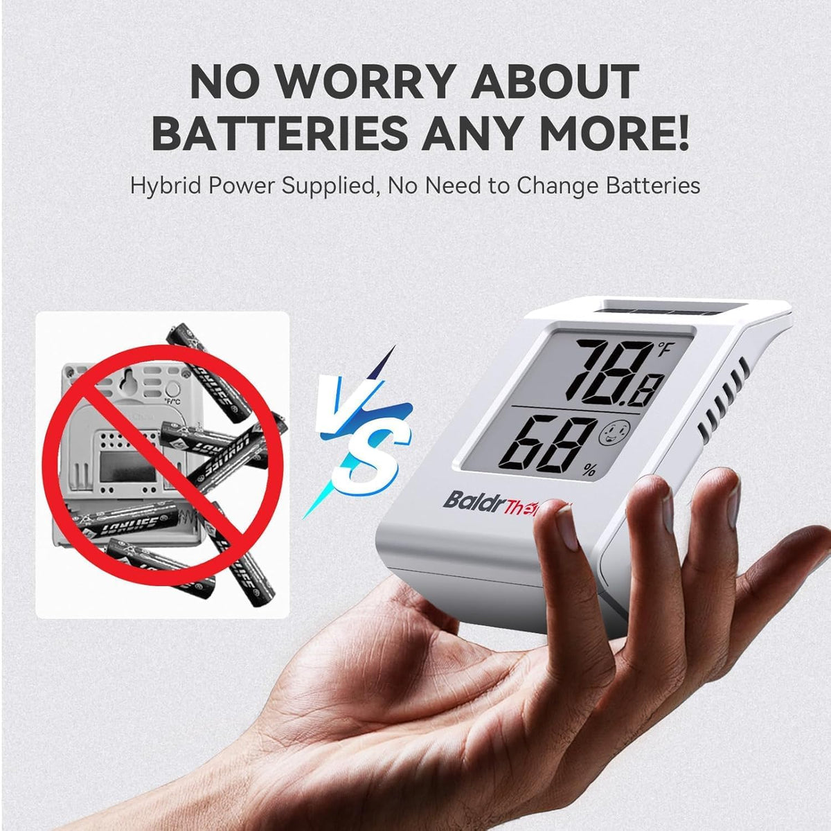 BaldrTherm three-sided ventilation system ensures quick air sampling for accuracy