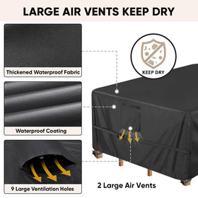 BALEINE cover with vents promotes airflow to prevent moisture buildup.