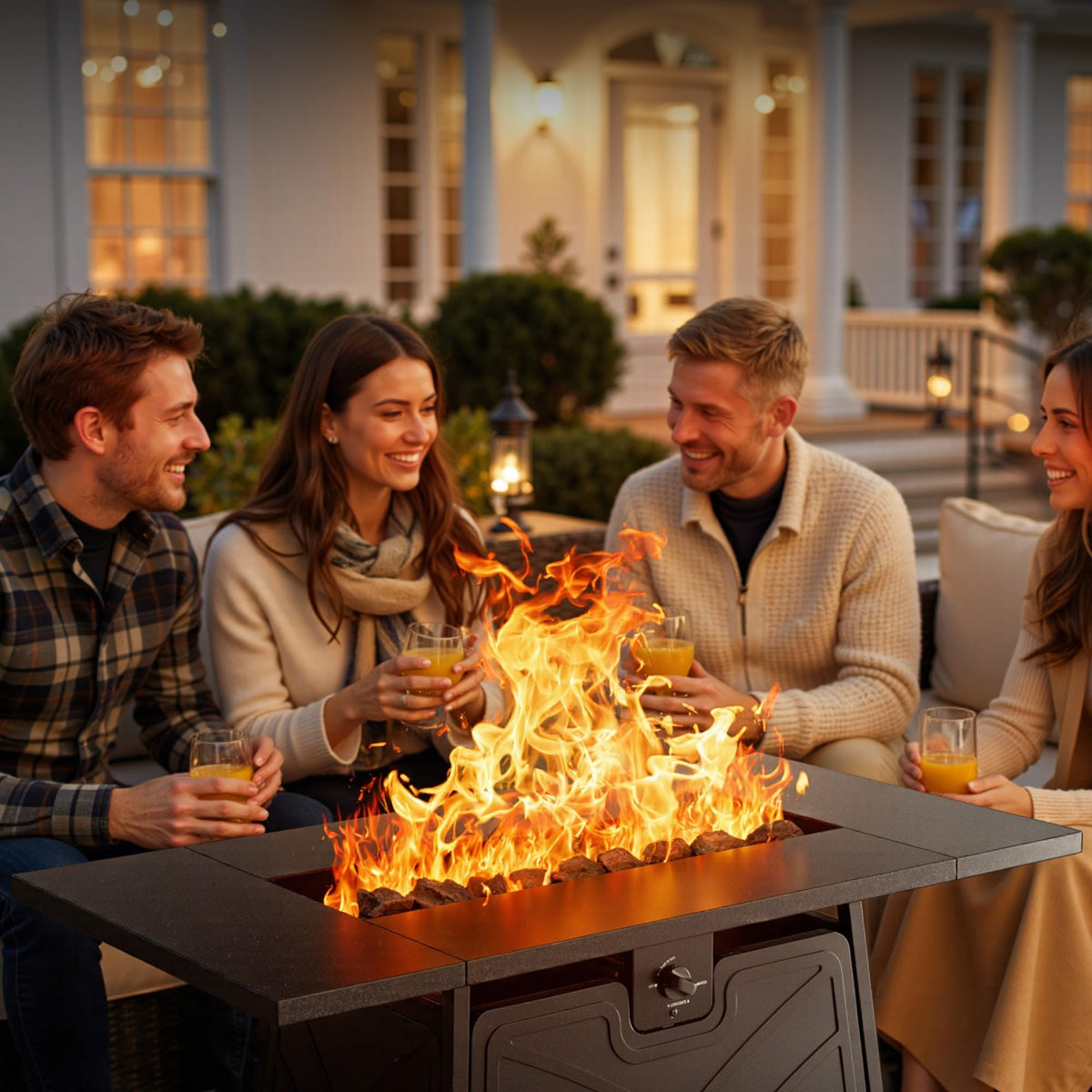 BALI OUTDOORS safe, stable base supports decks and lawns for year-round use.