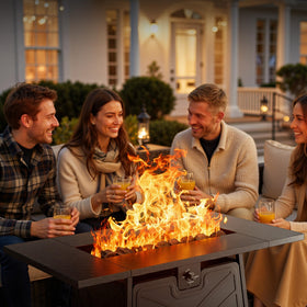 BALI OUTDOORS safe, stable base supports decks and lawns for year-round use.