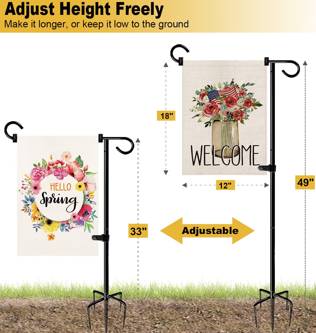 Designed for 12x18 signs, BALIE SPACE supports seasonal yard decor.