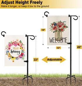 Designed for 12x18 signs, BALIE SPACE supports seasonal yard decor.