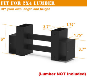 BALIE SPACE adjustable firewood rack side view demonstrating height options