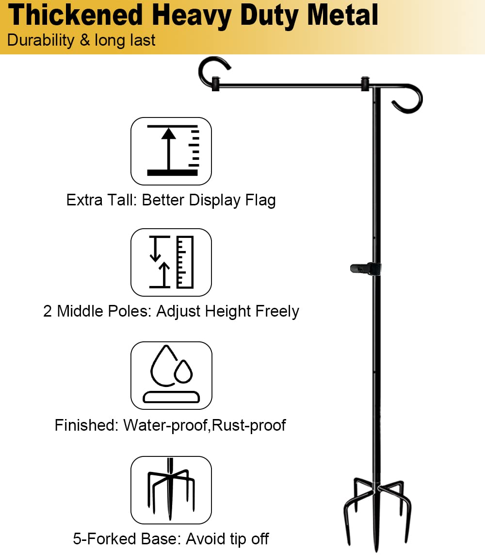 BALIE SPACE long ground post increases stability against wind.