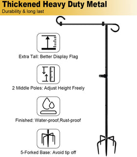BALIE SPACE long ground post increases stability against wind.