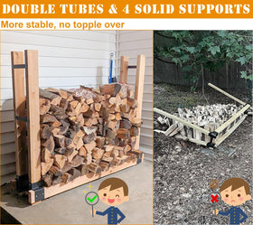 BALIE SPACE outdoor wood storage on yard organized and accessible