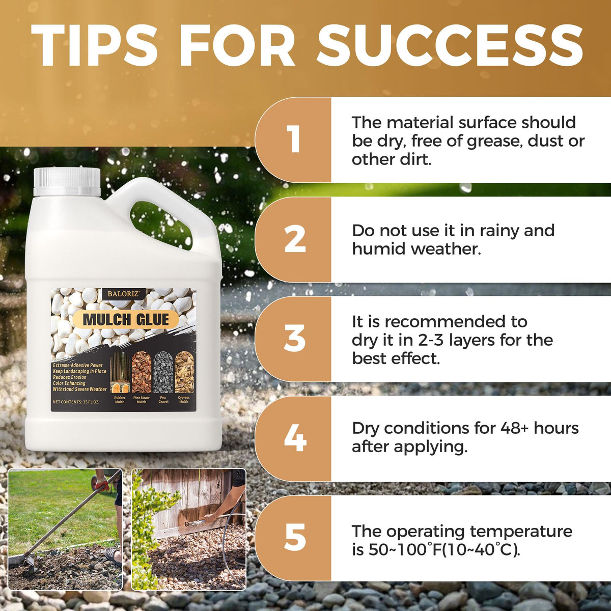 BALORIZ safe for homes with kids and pets during outdoor projects.