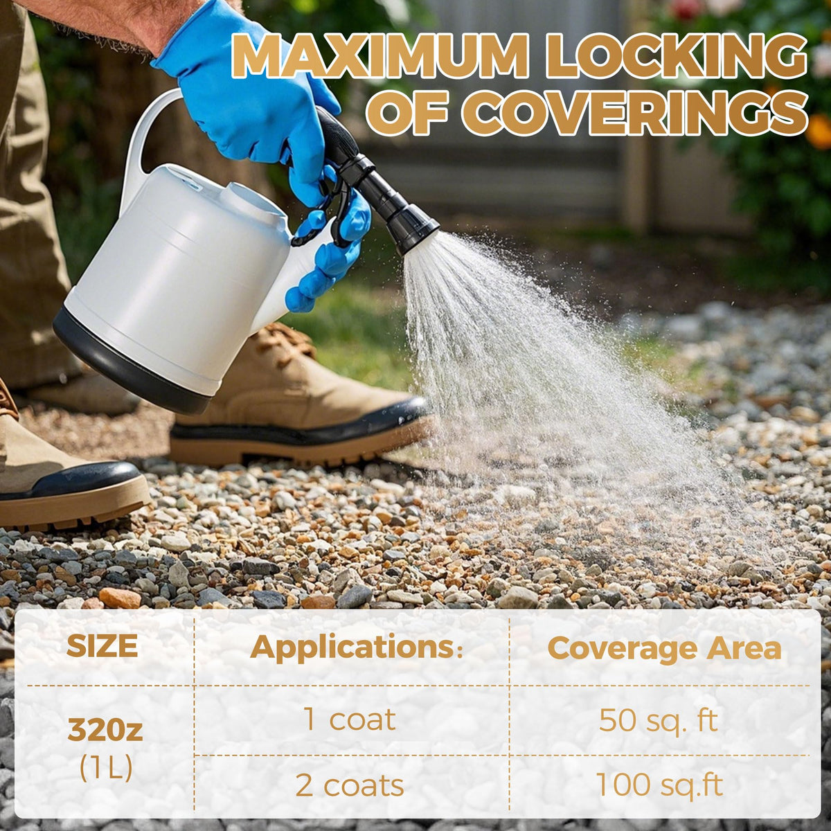 BALORIZ mulch glue works with various landscape materials for long-lasting results.