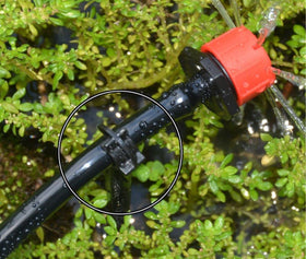 Balter-D irrigation stake pack with 200 stakes and storage bag.
