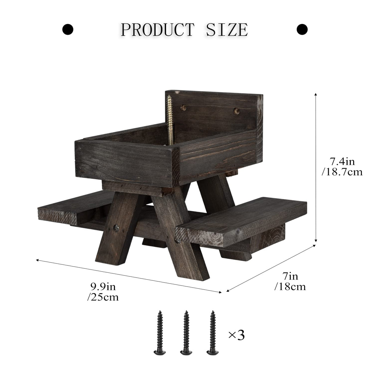 BalterFF backyard decor feeder complements garden aesthetics as a wildlife focal point.