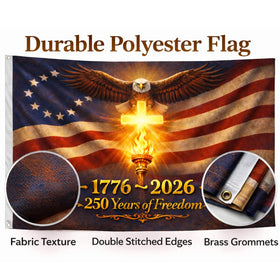 Bambluby 3x5 flag double-sided 3-ply construction with solid colors