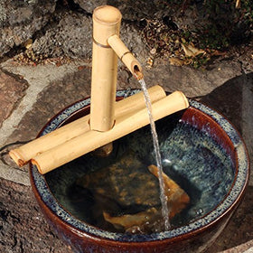 Adjustable spout height by Bamboo Accents lets you tailor flow and ambiance.