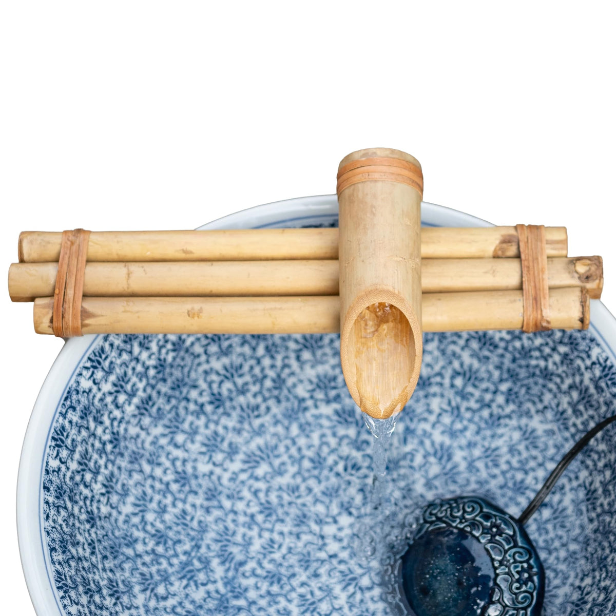 Bamboo Accents balanced three-arm flow creates a gentle, even stream.