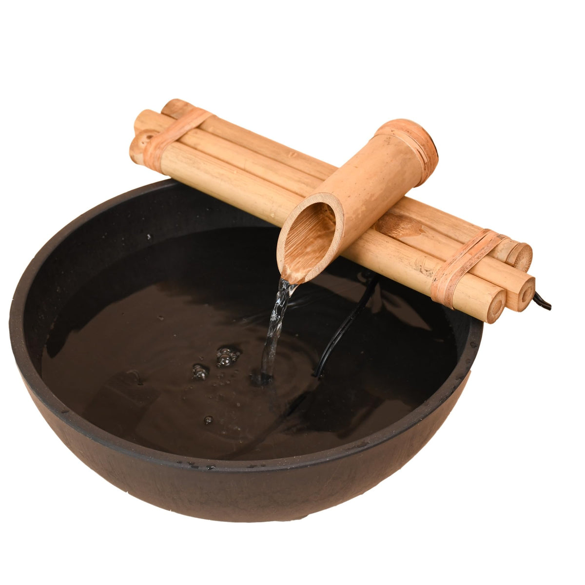 Bamboo Accents low-profile design suits 10–18 inch bowls for cozy spaces.