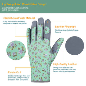 Bamllum gloves with elastic wrist provide secure fit and dust protection.