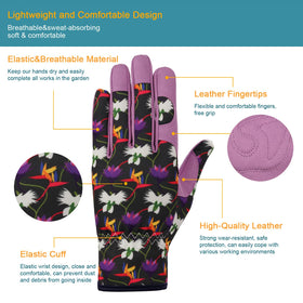 Bamllum gloves highlight breathable back panel to keep hands cool during weeding
