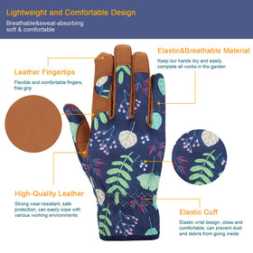 Bamllum gloves feature a durable palm with superior grip for planting and weeding