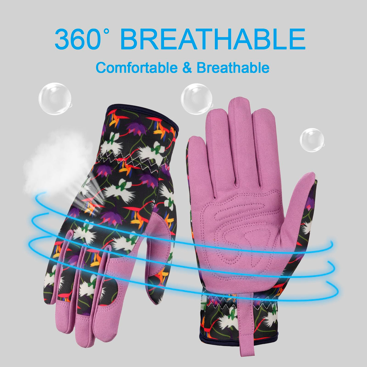 Bamllum gloves feature elastic wrist for a secure, dust-free fit