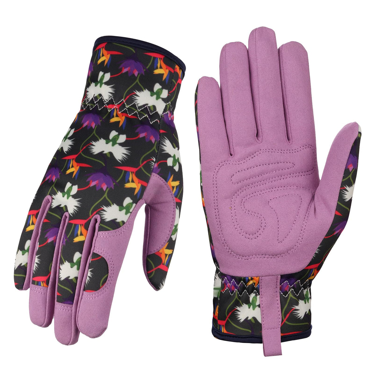 Bamllum leather gardening gloves for women show palm grip for precise planting