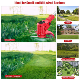 Protective gloves included with the Bamse weed wacker kit.