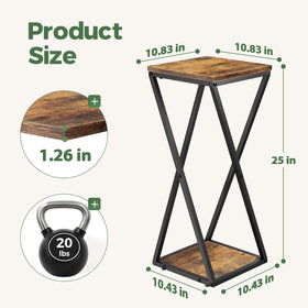 Bamworld corner display stand perfect for showcasing greenery and decor.