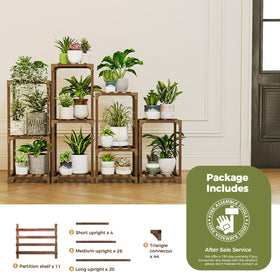 Bamworld durable-waterproof-plant-stand withstands daily use in indoor or outdoor spaces.