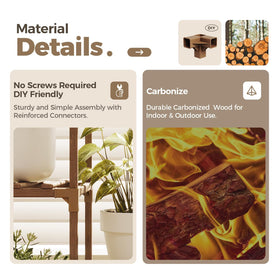 Bamworld plant table setup guide for quick assembly.