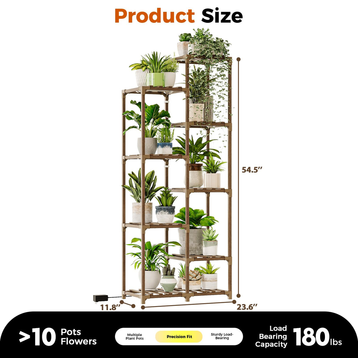 Bamworld easy-installation plant shelf with clear setup instructions.