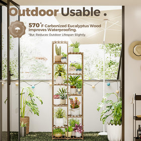 Bamworld garden stand corner display fits indoors or outdoors with style.