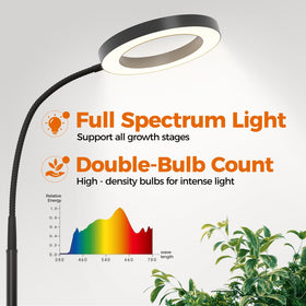 Bamworld Grow Lights 360-degree gooseneck directs light precisely